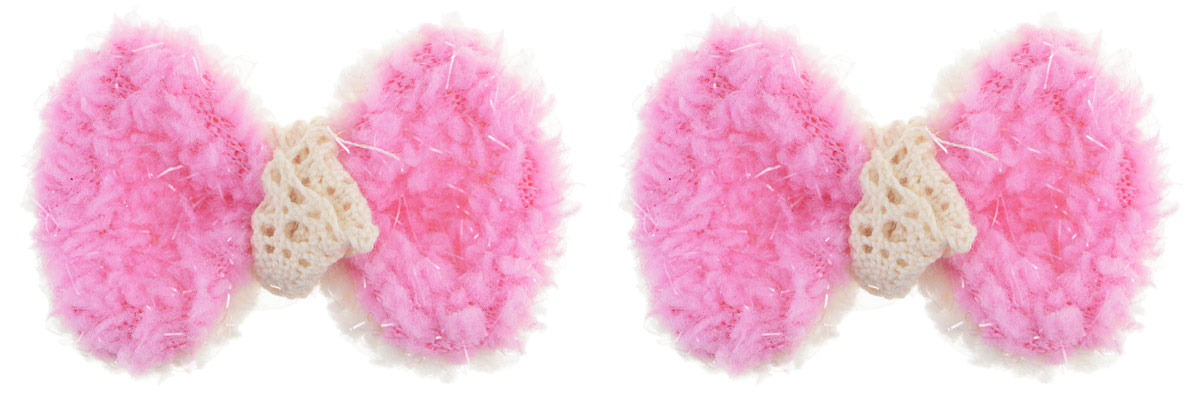 Зажим для волос Fashion House, цвет: розовый, 2 шт. FH28116