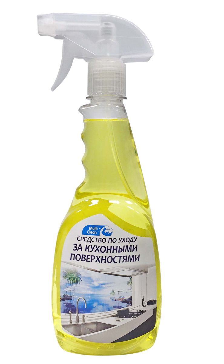 Средство по уходу за кухонными поверхностями Multiclean, 0,5 л201643 Средство по уходу за кухонными поверхностями Multiclean, 0,5 л201643Формула этого средства поможет легко поддерживать чистоту в кухне. Быстро удаляет различные загрязнения: жир, копоть, пятна от продуктов. Придает приятную свежесть и блеск.