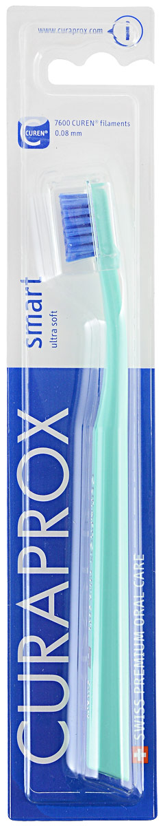 Curaprox CS smart Зубная щетка для детей, цвет: бирюзовый, синий