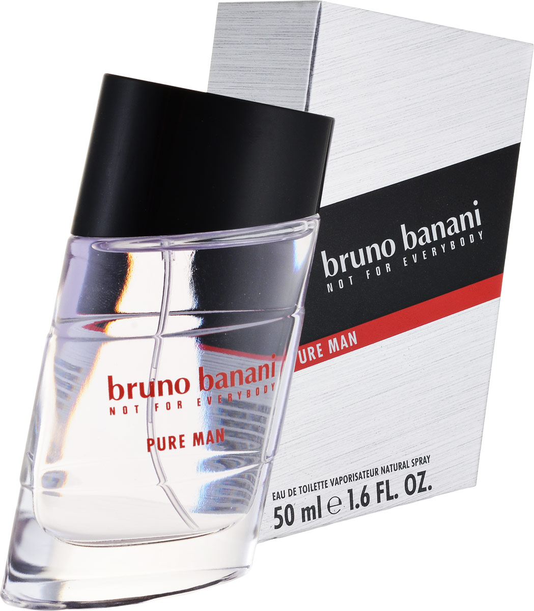 Bruno Banani Pure Man Туалетная вода 50 мл (новая упаковка)0730870139097 Bruno Banani Pure Man Туалетная вода 50 мл (новая упаковка)0730870139097Pure Man – аромат для мужчин от популярного немецкого дома моды Bruno Banani, известного своей экологически чистой продукцией. Аромат создан в 2006 году. Относится к группе ароматов древесные цветочные мускусные. Аромат Pure Man – это смесь харизмы, мужского шарма и индивидуальности. Композиция аромата начинается спелой свежестью нот мандарина, аниса, грейпфрута, бергамота и кардамона, плавно растворяясь пламенной страсти и южном темпераменте кедра, цикламена и жасмина. К концу дня композицию дополнит древесно-мускусная база из нот сандалового дерева, мускуса, амбры, бензоина и ветивера.Верхняя нота: Грейпфрут, Бергамот, Мандарин, Анис.Средняя нота: Цикламен, Жасмин.Шлейф: Бензоин, Амбра, Ветивер, Мускус.Соблазнительный аброво-цитрусовый фужер.Дневной и вечерний аромат.