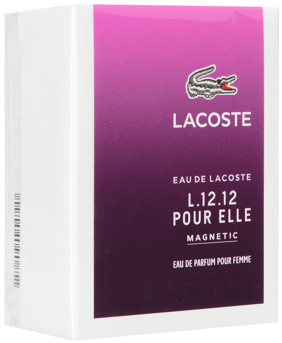 Lacoste Pour Elle Magnetic Парфюмерная вода женская 80мл lalique парфюмированная вода encre noire pour elle 80 ml