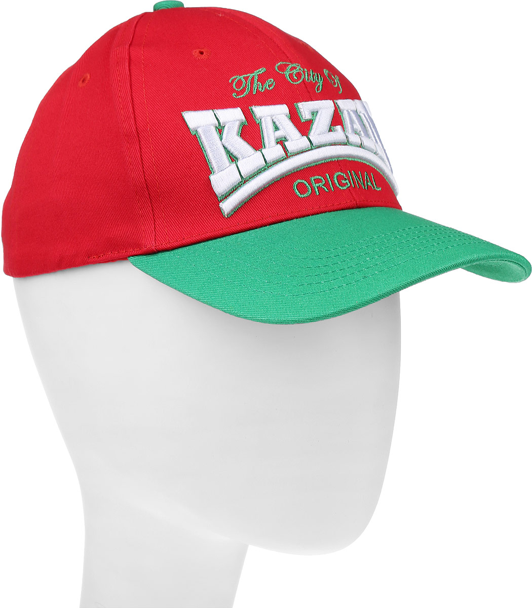 Бейсболка Robin Ruth Kazan, цвет: красный, зеленый. CRUS018-C. Размер универсальный