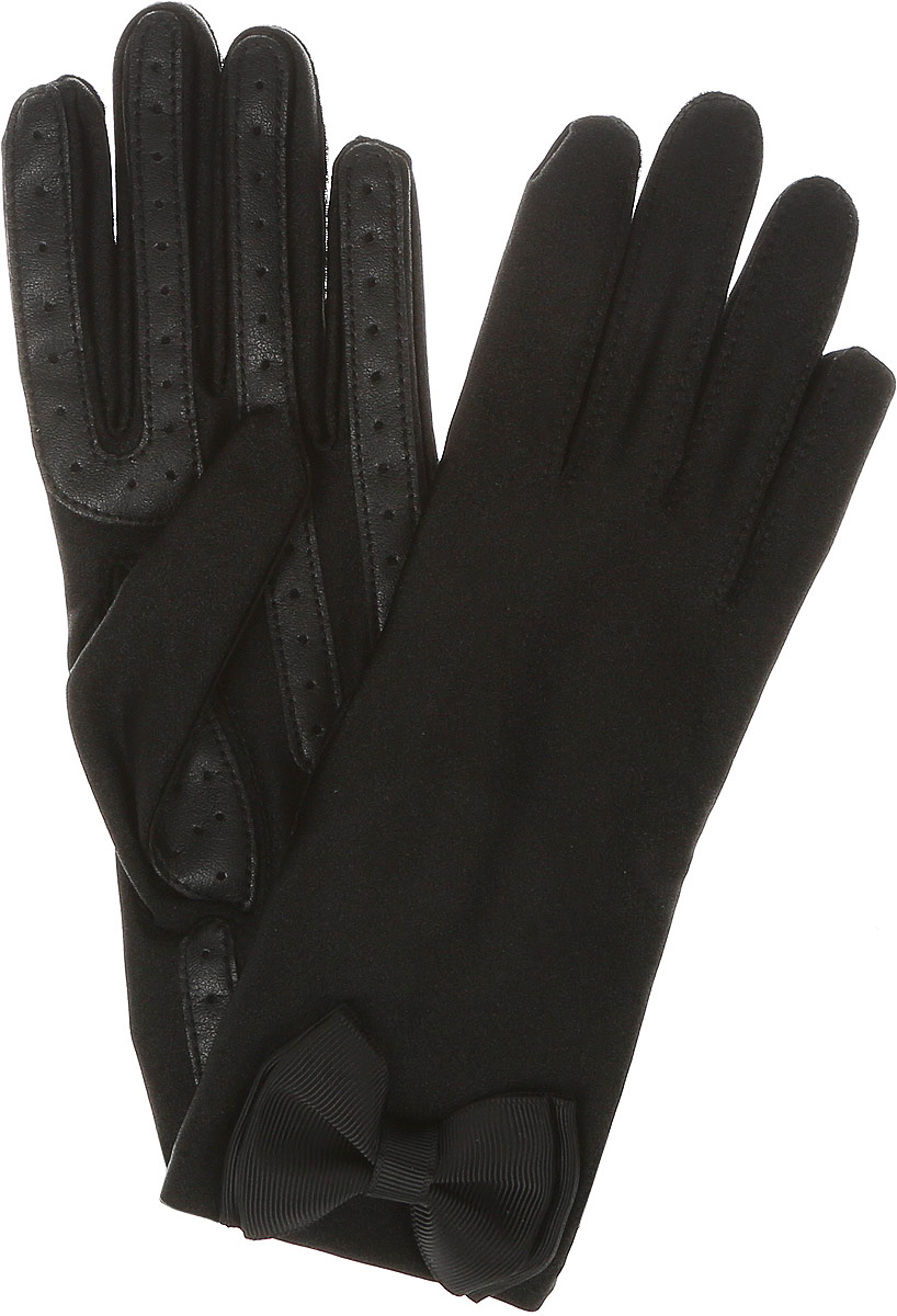 Перчатки женские Isotoner, цвет: черный. 85121-3496. Размер универсальный