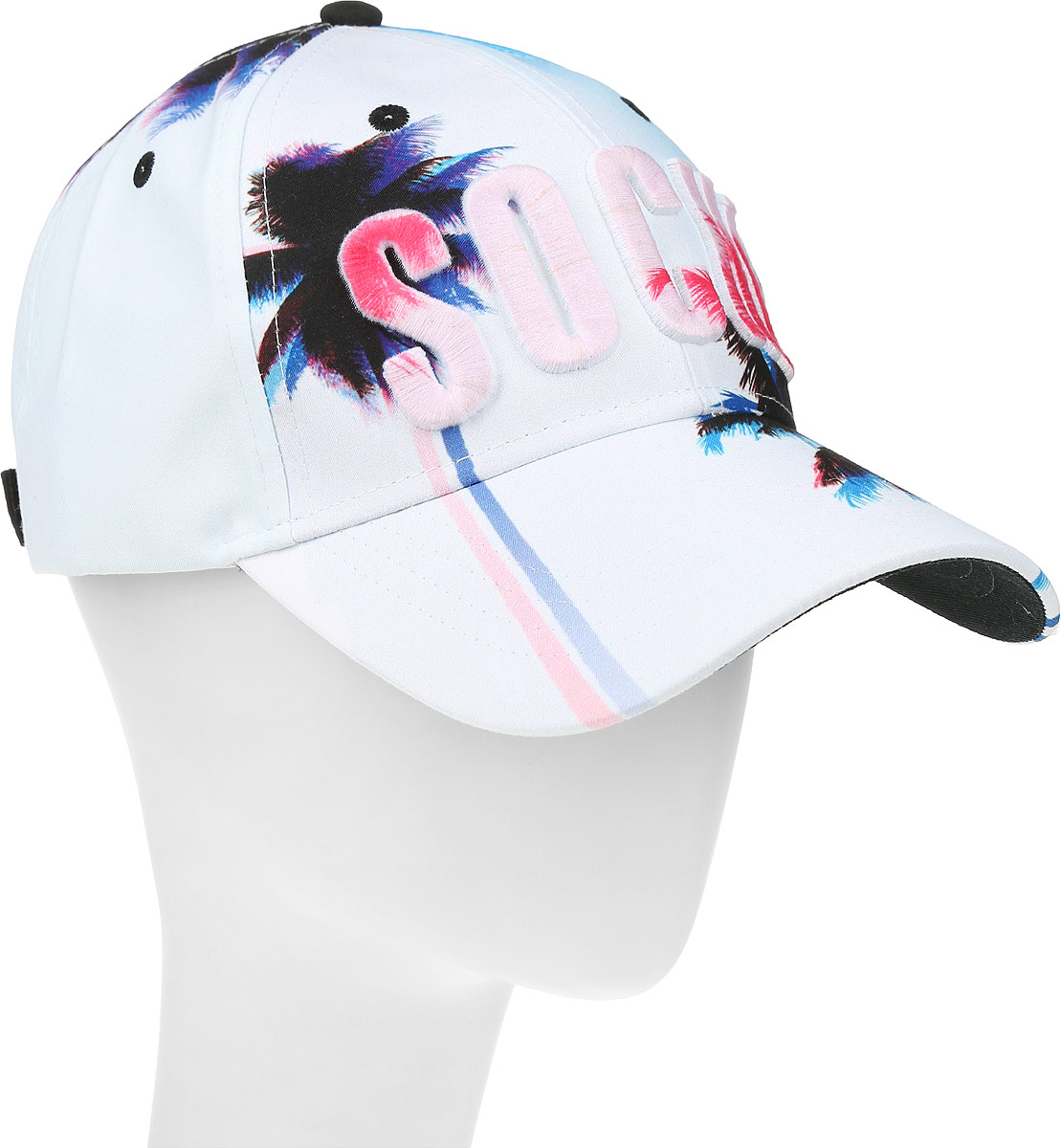 Бейсболка Robin Ruth Sochi, цвет: белый, синий, розовый. CRUS102-A. Размер универсальный