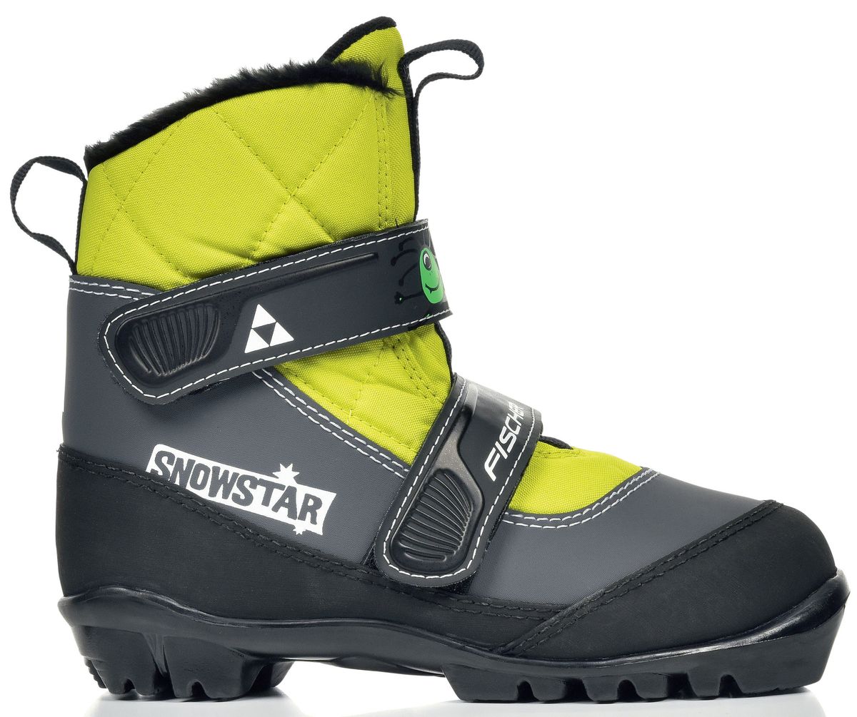 Ботинки лыжные детские Fischer Snowstar Yellow, цвет: черный, желтый. S41016. Размер 32S41016 Ботинки лыжные детские Fischer Snowstar Yellow, цвет: черный, желтый. S41016. Размер 32S41016Ботинки лыжные беговые Fischer Snowstar Yellow имеют дизайн, который идеально соответствует модели лыж Snowstar. Липучки позволяют легко надеть ботинок! Благодаря хорошей защите от промокания этот ботинок также идеально подходит для игры на снегу без лыж. ТЕХНОЛОГИИ: INTERNAL MOLDED HEEL CAPВнутренняя пластиковая вставка анатомической формы в пяточной части очень легкая и термоформируемая. VELCRO STRAPЗастежка на липучке для быстрого регулирования и застегивания - расстегивания. CLEANSPORT NXTСпециальная пропитка подкладки и стелек ботинок. Система из полезных микробов, которые устраняют неприятный запах. COMFORT GUARDОчень легкий, водоотталкивающий изоляционный материал дополнительно защищает от холода мысок и переднюю часть стопы.