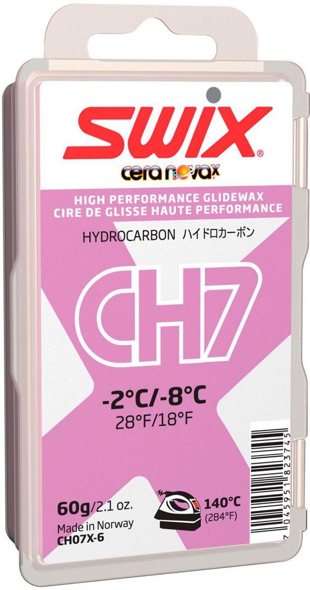 Мазь скольжения Swix CH7X Violet -2C / -8C, 60 гCH07X-6 Мазь скольжения Swix CH7X Violet -2C / -8C, 60 гCH07X-6Температурный диапазон от -2°C до -8°С.Рекомендуемая температура утюга 140°С.Новая и улучшенная мазь, универсальная, подходит для нормальных зимних кондиций ниже точки замерзания. Твердая концистенция этой мази делает ее удобной в работе по нанесению на скользящую поверхность для того, чтобы получить хороший конечный результат. Бюджетная мазь для гонок и тренировок с прекрасными рабочими характеристиками. Также может использоваться в качестве универсальной мази для базовой подготовки.