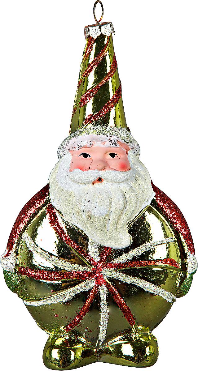 Украшение новогоднее подвесное Mister Christmas Дед Мороз, цвет: зеленый, высота 16 смCD-28 Украшение новогоднее подвесное Mister Christmas Дед Мороз, цвет: зеленый, высота 16 смCD-28Подвесное украшение Mister Christmas Дед Мороз имеет оригинальный дизайн и превосходное исполнение. Изделие выполнено из пластика в виде любимого всеми Дедушки Мороза. Большие белые усы, праздничный колпак, добродушное выражение лица - все продумано до мелочей. В качестве дополнительного декора были использованы блестки. Для удобного размещения на елке предусмотрена петелька.Такое украшение станет замечательным новогодним подарком, который никого не оставит равнодушным.