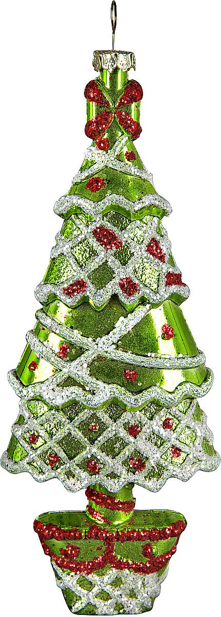 Украшение новогоднее подвесное Mister Christmas Елка, цвет: зеленый, серебристый, высота 18 смCD-34 Украшение новогоднее подвесное Mister Christmas Елка, цвет: зеленый, серебристый, высота 18 смCD-34В новогодние дни одним из главных украшений дома становится елка. А чтобы ее нарядить, нужны игрушки. Чем они ярче, тем лучше. Подвесное украшение Mister Christmas Елка поможет сделать вашу елку еще красивее. Изделие изготовлено из прочного пластика и можете не переживать, что оно быстро разобьется при падении. Украшение декорировано разноцветными вставками, мишурой и бусами в виде блесток. Для удобного размещения на елке предусмотрена петелька. Такое украшение станет хорошим сувениром к празднику для коллег и друзей.