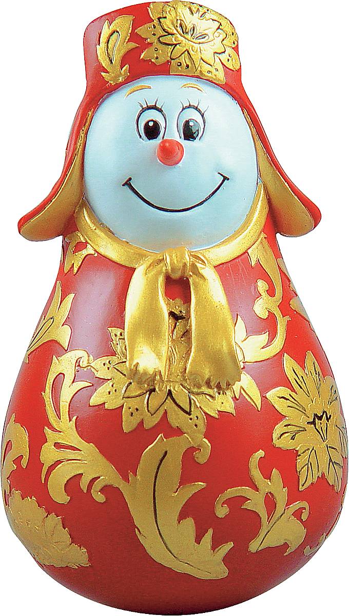 Фигурка-неваляшка новогодняя Mister Christmas Снеговик, цвет: красный, золотистый, высота 11 см. MKM-03MKM-03 Фигурка-неваляшка новогодняя Mister Christmas Снеговик, цвет: красный, золотистый, высота 11 см. MKM-03MKM-03Новогодняя фигурка-неваляшка Mister Christmas Снеговик выполнена из высококачественного полистоуна и украшена хохломской росписью. Изделие представлено виде улыбчивого снеговика, который одет в шапку-ушанку и шарф. Игрушка изготовлена полностью вручную, что делает ее не только оригинальным, но эксклюзивным сувениром. Такая фигурка оформит интерьер вашего дома или офиса в преддверии Нового года. Кроме того, это отличный вариант подарка для ваших близких и друзей.Высота: 11 см.