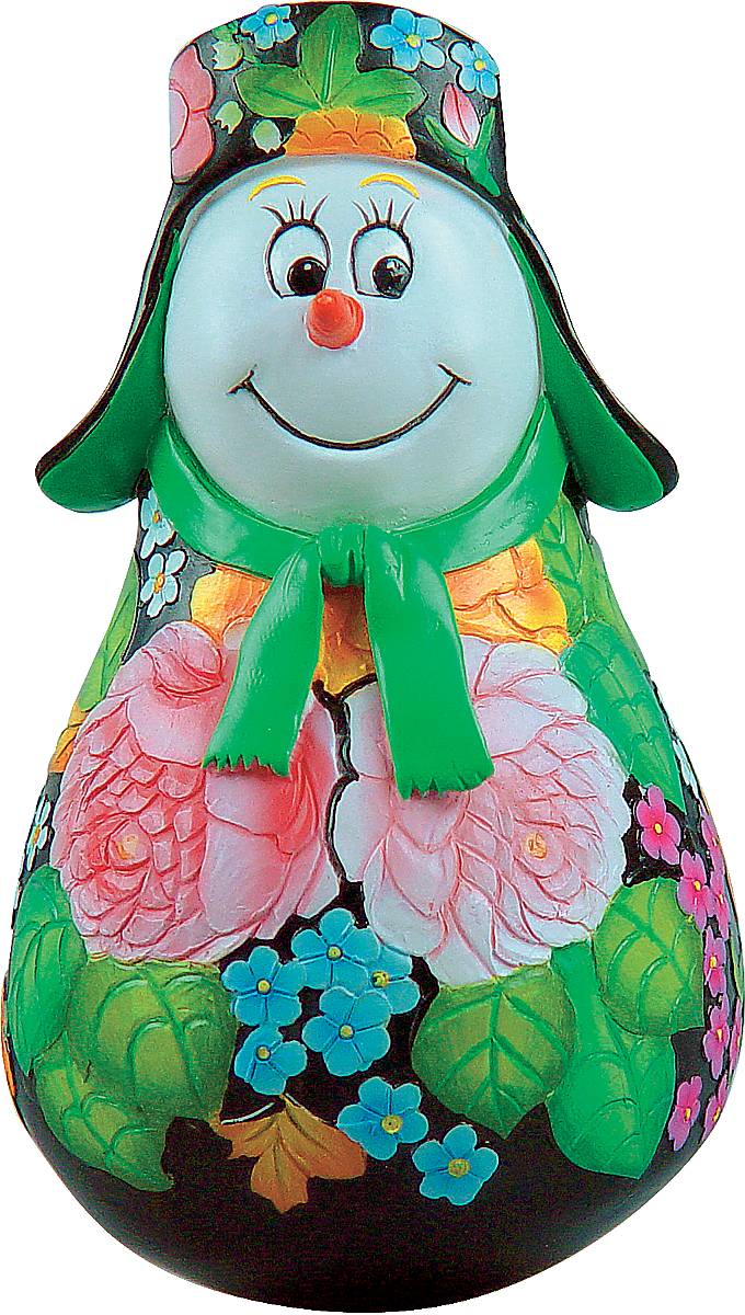 Фигурка-неваляшка новогодняя Mister Christmas Снеговик, высота 11 см. MKM-06MKM-06 Фигурка-неваляшка новогодняя Mister Christmas Снеговик, высота 11 см. MKM-06MKM-06Новогодняя фигурка-неваляшка Mister Christmas Снеговик выполнена из высококачественного полистоуна и украшена цветами и элементами старинной жостовской росписи. Изделие представлено виде улыбчивого снеговика, который одет в шапку-ушанку и шарф. Игрушка изготовлена полностью вручную, что делает ее не только оригинальным, но эксклюзивным сувениром. Такая фигурка оформит интерьер вашего дома или офиса в преддверии Нового года. Кроме того, это отличный вариант подарка для ваших близких и друзей.Высота: 11 см.