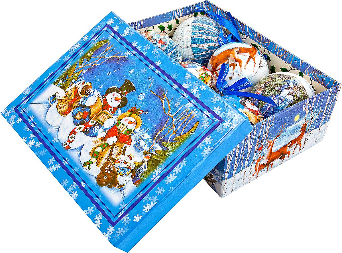 Набор новогодних подвесных украшений Mister Christmas Папье-маше, диаметр 7,5 см, 6 шт. PM-2-6PM-2-6 Набор новогодних подвесных украшений Mister Christmas Папье-маше, диаметр 7,5 см, 6 шт. PM-2-6PM-2-6Набор из 6 подвесных украшений Mister Christmas Папье-маше прекрасно подойдет для праздничного декора новогодней ели. Изделия, выполненные из бумаги и покрытые несколькими слоями лака, очень прочные и легкие. Такие шары создадут единый стиль в оформлении не только ели, но и интерьера вашего дома. В наборе игрушки имеют глянцевую поверхность и покрытые мелкой пластиковой крошкой.Все изделия оснащены атласной ленточкой с логотипом бренда Mister Christmas для подвешивания. Такие украшения станут превосходным подарком к Новому году, а так же дополнят коллекцию оригинальных новогодних елочных игрушек.
