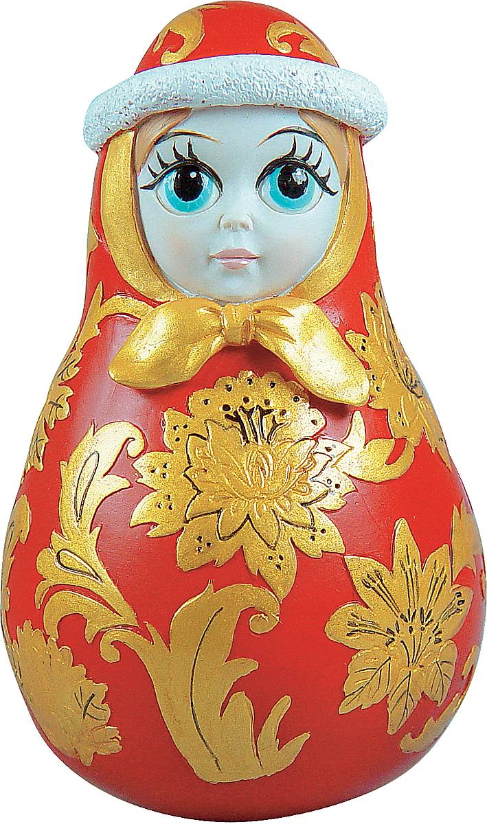 Фигурка-неваляшка новогодняя Mister Christmas Снегурочка, цвет: красный, золотистый, высота 11 см. SKM-03SKM-03 Фигурка-неваляшка новогодняя Mister Christmas Снегурочка, цвет: красный, золотистый, высота 11 см. SKM-03SKM-03Новогодняя фигурка-неваляшка Mister Christmas Снегурочка выполнена из высококачественного полистоуна и украшена росписью под хохлому. Изделие представлено виде Снегурочки, которая одета в шапку. Игрушка изготовлена полностью вручную, что делает ее не только оригинальным, но эксклюзивным сувениром. Такая фигурка оформит интерьер вашего дома или офиса в преддверии Нового года. Кроме того, это отличный вариант подарка для ваших близких и друзей.Высота: 11 см.