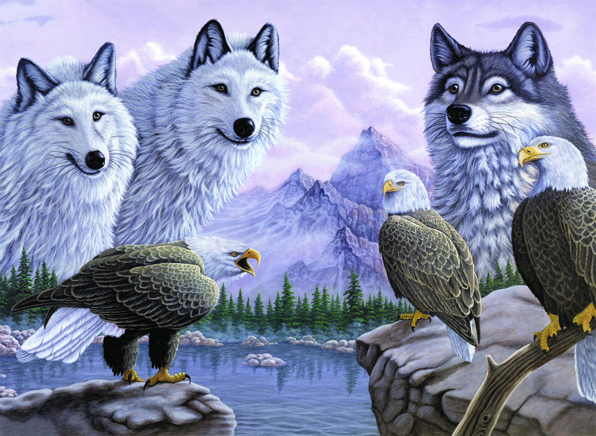Royal & Langnickel Картина по номерам Волки