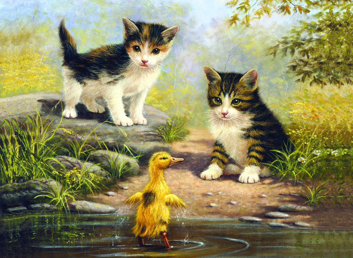 Royal & Langnickel Картина по номерам Котята и утенок