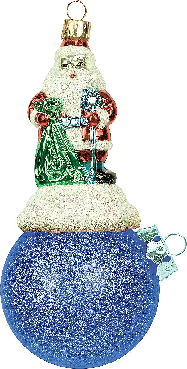 Украшение новогоднее подвесное Mister Christmas Дед Мороз на шаре, цвет: синий, длина 11 см. BD 60-301BD 60-301 Украшение новогоднее подвесное Mister Christmas Дед Мороз на шаре, цвет: синий, длина 11 см. BD 60-301BD 60-301Подвесное украшение Mister Christmas Дед Мороз на шаре представляет собой весьма оригинальную елочную игрушку 2 в 1. Это и классический елочный шар, и миниатюрная фигурка Деда Мороза. Изделие выполнено из качественного пластика и отличается прочностью и безопасностью. Матовые краски, блестки, крепления - все эти элементы декора долгие годы будут поддерживать идеальное состояние елочной игрушки. Украшение Mister Christmas Дед Мороз на шаре - это не просто классическая елочная игрушка. Оно может стать элементом праздничного декора, если установить на специальной подставке. В любом случае такая игрушка будет привлекать внимание и создавать праздничную атмосферу в доме или офисе.