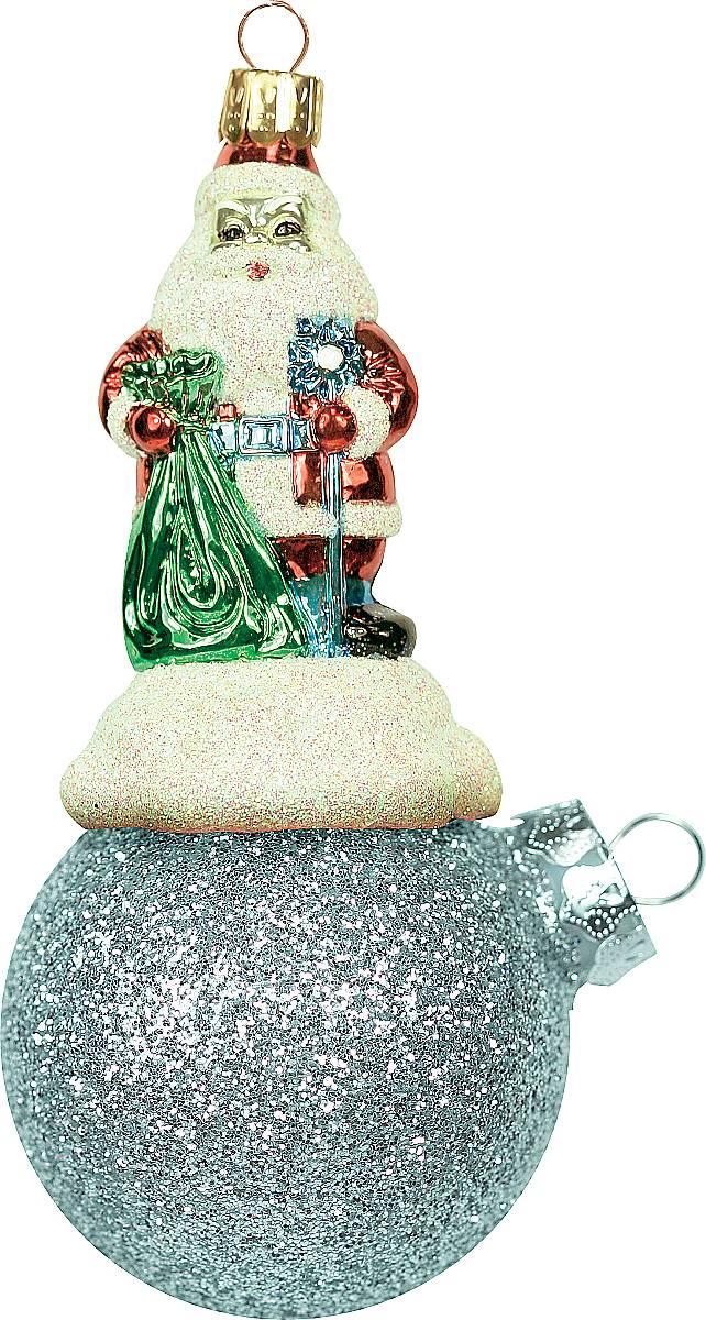Украшение новогоднее подвесное Mister Christmas Дед Мороз на шаре, цвет: светло-бирюзовый, длина 11 см. BD 60-404BD 60-404 Украшение новогоднее подвесное Mister Christmas Дед Мороз на шаре, цвет: светло-бирюзовый, длина 11 см. BD 60-404BD 60-404Подвесное украшение Mister Christmas Дед Мороз на шаре представляет собой весьма оригинальную елочную игрушку 2 в 1. Это и классический елочный шар, и миниатюрная фигурка Деда Мороза. Изделие выполнено из качественного пластика и отличается прочностью и безопасностью. Матовые краски, блестки, крепления - все эти элементы декора долгие годы будут поддерживать идеальное состояние елочной игрушки. Украшение Mister Christmas Дед Мороз на шаре - это не просто классическая елочная игрушка. Оно может стать элементом праздничного декора, если установить на специальной подставке. В любом случае такая игрушка будет привлекать внимание и создавать праздничную атмосферу в доме или офисе.