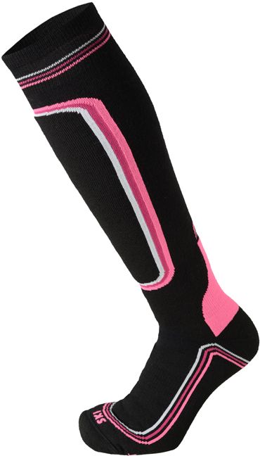 Носки горнолыжные женские Mico Ski Performance Superthermo, цвет: фуксия, черный. 119_159. Размер M (38/40)