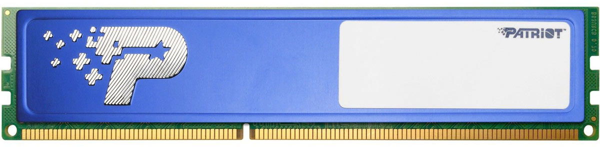 Patriot DDR4 DIMM 8Gb 2133МГц модуль оперативной памяти (PSD48G213381H)PSD48G213381H Patriot DDR4 DIMM 8Gb 2133МГц модуль оперативной памяти (PSD48G213381H)PSD48G213381HНебуферезированная память Patriot DDR4 PSD48G213381H предоставляет качество работы, надежность и производительность - основные требования для современных компьютеров. Этот модуль емкостью 8 ГБ, спроектирован для работы на частоте 2133 МГц PC4-17000 и таймингах CAS 15 для лучшего отклика системы при использовании необходимых приложений.Модули памяти Patriot изготовлены из материалов высочайшего качества и протестированы вручную. Patriot заверяет, что каждый модуль памяти соответствует и превышает стандарты отрасли: апгрейд безо всяких замешательств.