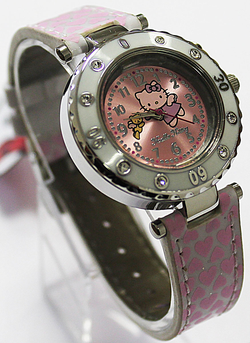Часы наручные аналоговые Hello Kitty, цвет: розовый. 41212