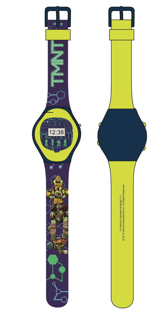 Часы наручные электронные Черепашки Ниндзя, цвет: зеленый. NT30108