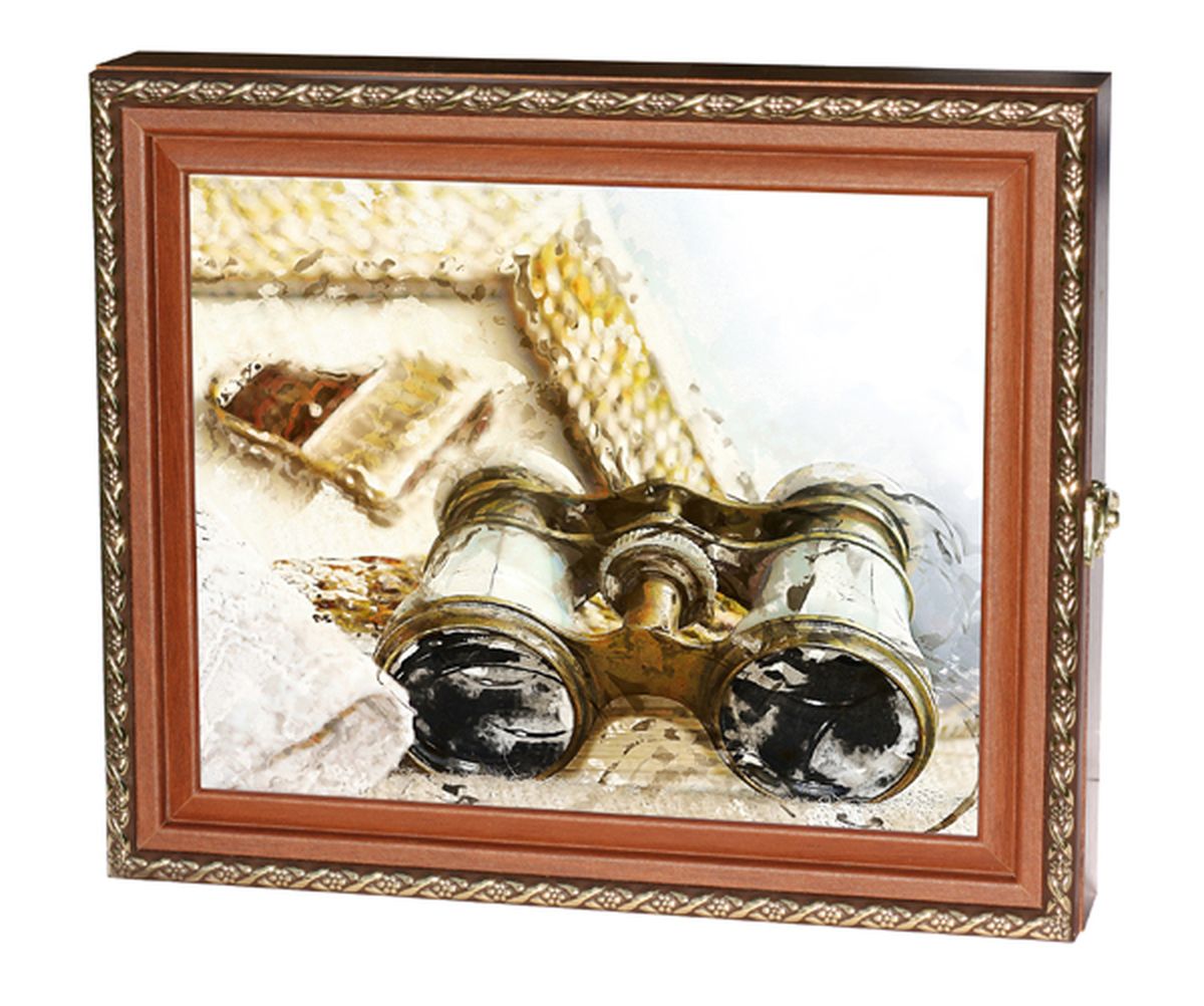Вешалка-ключница Milarte Элегант, 25 х 30 х 5,5 см. KEV-111012KEV-111012 Вешалка-ключница Milarte Элегант, 25 х 30 х 5,5 см. KEV-111012KEV-111012Вешалка-ключница Milarte Элегант, выполненная из МДФ, украсит интерьер помещения, а также поможет создать атмосферу уюта. Ключница, декорированная оригинальным изображением, станет не только украшением вашего дома, но и послужит функционально. Она представляет собой ящичек, внутри которого предусмотрено 9 металлических крючков для ключей в два ряда. Дверца фиксируется к корпусу на крючок. Вешалка-ключница подвешивается на стену, крепежные элементы входят в комплект.Размер изображения: 24 х 19 см.