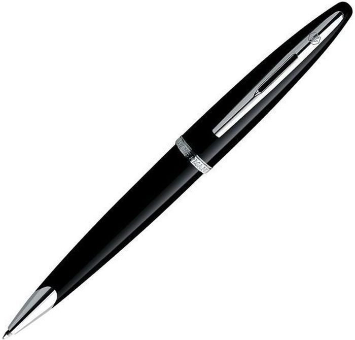 Waterman Ручка шариковая Carene Black Sea St синяя корпус черный серебро