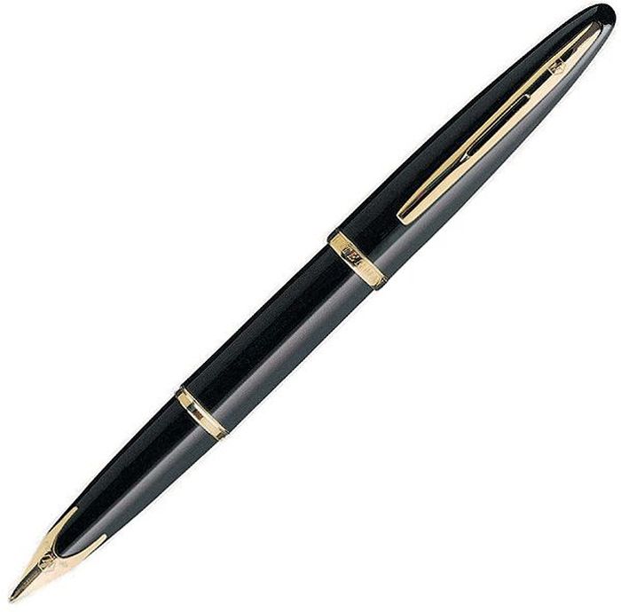 Waterman Ручка перьевая Carene Black Sea GT синяя корпус черный золото
