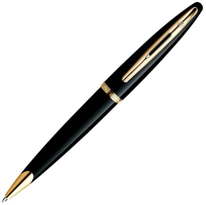 Waterman Ручка шариковая Carene Black Sea GT синяя корпус черный золотоWAT-S0700380 Waterman Ручка шариковая Carene Black Sea GT синяя корпус черный золотоWAT-S0700380Материал корпуса: ЛатуньПокрытие корпуса: ЛакМатериал отделки деталей корпуса: Позолота 23КСпособ подачи стержня: Поворотный. Синие чернила М.