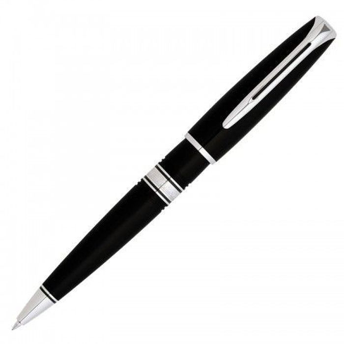 Waterman Ручка шариковая Charleston Ebony Black CT синяя корпус черныйWAT-S0701060 Waterman Ручка шариковая Charleston Ebony Black CT синяя корпус черныйWAT-S0701060Материал корпуса: Акриловая смолаПокрытие корпуса: КаучукМатериал отделки деталей корпуса: Позолота 23КСпособ подачи стержня: Поворотный. Синие чернила М.