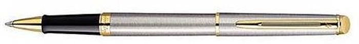 Waterman Ручка роллер Hemisphere Stainless Steel GT черная корпус стальной золото