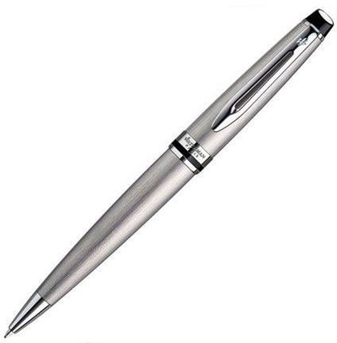 Waterman Ручка шариковая Expert Stainless Steel CT синяя корпус стальной серебро