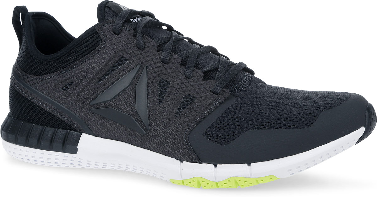 Кроссовки для бега мужские Reebok ZPrint 3D, цвет: черный. AR0396. Размер 11,5 (46)AR0396 Кроссовки для бега мужские Reebok ZPrint 3D, цвет: черный. AR0396. Размер 11,5 (46)AR0396Легкие кроссовки ZPrints 3D от Reebok - само воплощение скорости.Модель выполнена из прочной текстильной сетки. Классическая шуровка надежно фиксирует обувь на ноге. Уникальная подошва, повторяющая рельеф стопы, обеспечивает амортизацию в зонах повышенной ударной нагрузки и эффективное отталкивание. Амортизирующая платформа различной плотности разработана для поглощения энергии удара и быстрого отклика. Жесткий каркас по периметру гарантирует дополнительную стабилизацию стопы. Перепад подошвы: 5 мм.