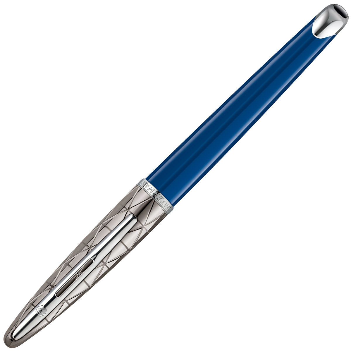 Waterman Ручка роллер Carene Contemporary Blue CT черная корпус синийWAT-1904560 Waterman Ручка роллер Carene Contemporary Blue CT черная корпус синийWAT-1904560Материал корпуса: ЛатуньПокрытие корпуса: ЛакМатериал отделки деталей корпуса: ПалладийСпособ подачи стержня: С колпачком