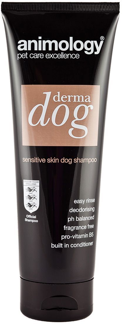Шампунь-кондиционер для собак Animology Derma Dog, концентрированный, для чувствительной кожи, 250 мл41208 Шампунь-кондиционер для собак Animology Derma Dog, концентрированный, для чувствительной кожи, 250 мл41208Шампунь Animology Derma Dog для чувствительной и очень нежной кожи. Шампунь не имеет ни цвета, ни запаха, поэтому остаётся мягким и деликатным в использовании.Шампунь идеален для собак, у которых есть аллергия на другие шампуни.Не сушит и не раздражает кожу собаки, придаёт шерсти вашего любимца приятный аромат и шелковистый блеск.Восстанавливает естественный рН баланс, хорошо очищает грязь, придаёт шерсти животного приятный аромат, гипоаллергенен.Подходит для всех пород собак для ежедневного использования. Можно использовать с 6-месячного возраста.Не препятствует действию антипаразитарных препаратов при их длительном использовании.