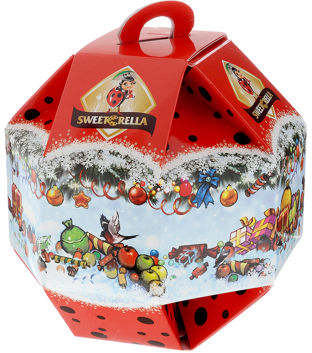Sweeterella Новогодний шарик конфеты шоколадные, 138 г sweeterella набор сдобного печенья ассорти 710 г