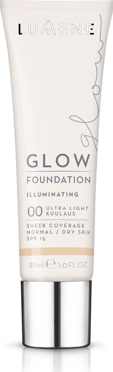 Lumene Glow SPF 15 Придающий сияние тональный крем № 00, 30 млNL290-82771 Lumene Glow SPF 15 Придающий сияние тональный крем № 00, 30 млNL290-82771Увлажняющая тональная основа с легким покрытием выравнивает тон кожи и придает естественное сияние. Обладает защитой от UV-лучей. Придает коже естесственное сияние. Подходит для сухой и нормальной кожи. Оттенок 00.