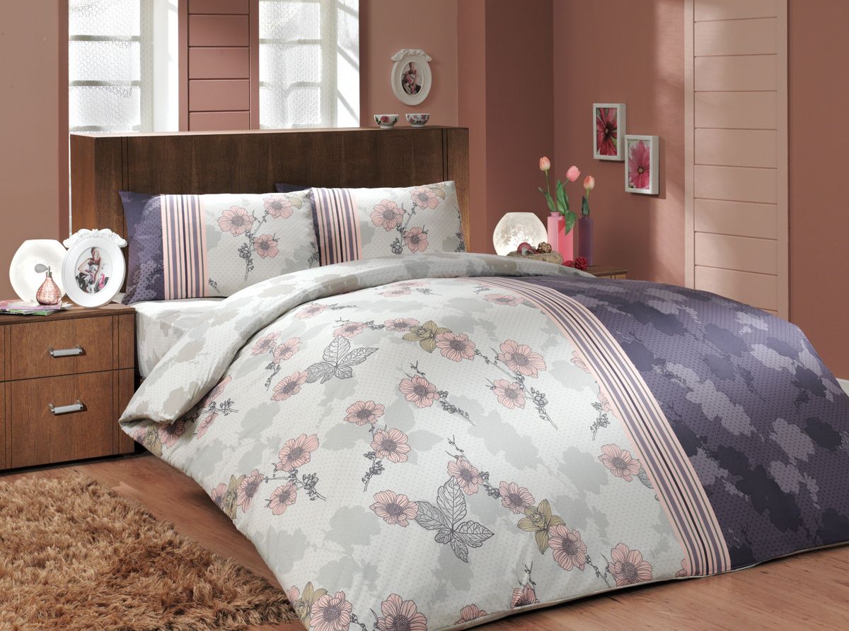 Комплект белья Hobby Home Collection Liana, 1,5-спальный, наволочки 50x70, 70x70, цвет: фиолетовый1501000252 Комплект белья Hobby Home Collection Liana, 1,5-спальный, наволочки 50x70, 70x70, цвет: фиолетовый1501000252Комплект постельного белья Hobby Home Collection Liana изготовлен из ранфорса (100% хлопок). Постельное белье имеет привлекающий внешний вид.Благодаря такому комплекту постельного белья вы сможете создать атмосферу уюта и комфорта в вашей спальне.