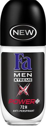 Fa Men Дезодорант-антиперспирант роликовый Xtreme Power+ 50мл120854387 Fa Men Дезодорант-антиперспирант роликовый Xtreme Power+ 50мл120854387особенно подходитпри повышенной потливости.Технология двойной активации борется с потомеще до его появления и сокращает потовыделение через5 дней использования.ВЫСОКОЭФФЕКТИВНЫЙ АНТИПЕРСПИРАНТ – СПЕЦИАЛЬНО ДЛЯ МУЖЧИН