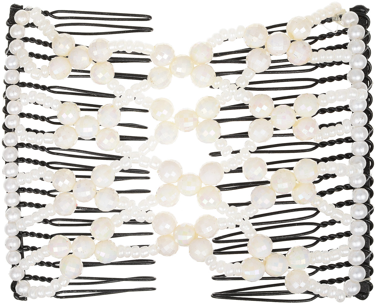EZ-Combs Заколка Изи-Комбс, одинарная, цвет: белый. ЗИО_перламутр ez combs заколка изи комбс одинарная цвет розовый зио листья