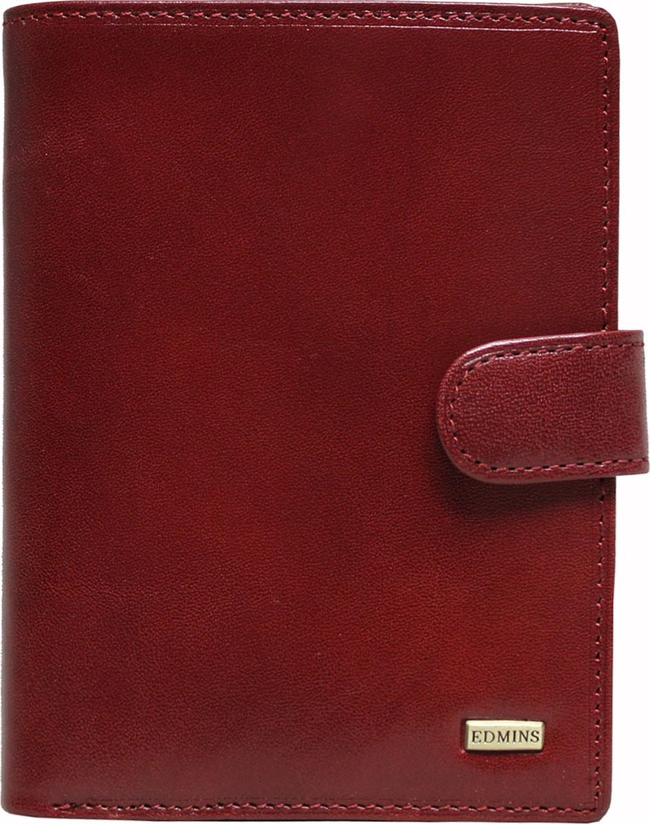 Обложка для документов женская Edmins, цвет: красный. 2242 ML ED