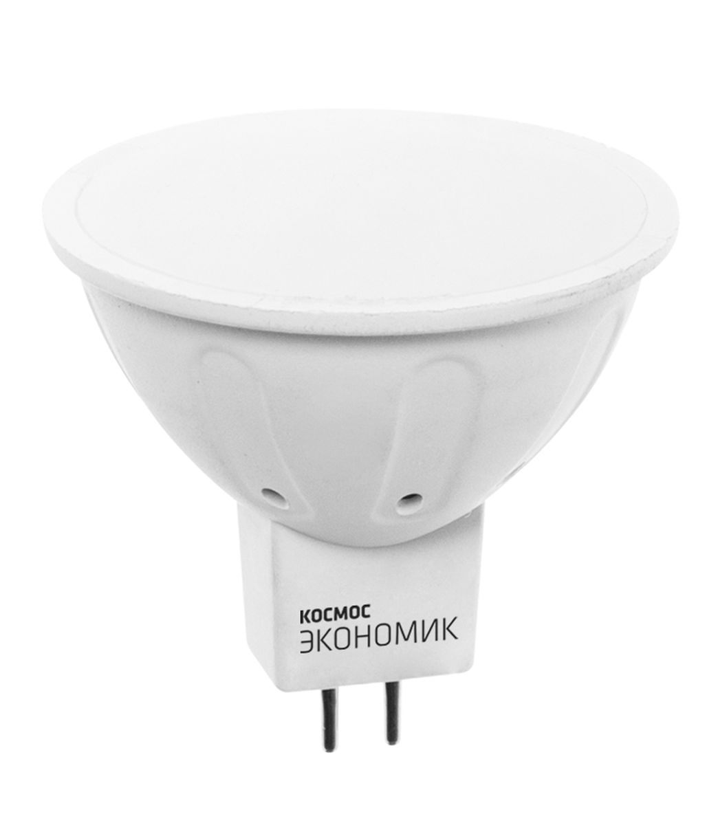 Лампа светодиодная Космос MR16, 220V, теплый свет, цоколь GU5.3, 7.5WLkecLED7.5wJCDRC30 Лампа светодиодная Космос MR16, 220V, теплый свет, цоколь GU5.3, 7.5WLkecLED7.5wJCDRC30Светодиодная лампа КОСМОС ЭКОНОМИК Замена стандартных ламп накаливания 60WМодель: MR16 (рефлектор) Цоколь: GU 5.3 Потребляемая мощность: 7.5W Световой поток, лм: 600 Светодиоды: LED SMD 2835 Чип: Epistar Индекс цветопередачи: Ra>70Напряжение: 220V Угол, град: 130 Размер лампы (мм): 50 х 45 Срок службы до 25 000 часов Температура использования -40+40С Цветность – 3000K Специальные возможности/особенности: РЕФЛЕКТОРНАЯ СВЕТОДИОДНАЯ ЛАМПА 7.5 Вт серии Космос Экономик является аналогом галогеновых ламп MR16.В основе лампы используются чипы от мирового лидера Epistar- что обеспечивает надежную и стабильную работу в течение всего срока службы (25 000 часов). До 80% экономии энергии по сравнению с обычной галогенной лампой (сопоставимы по размеру); стабильный световой поток в течение всего срока службы; экологическая безопасность (не содержит ртути и тяжелых металлов); мягкое и равномерное распределение света повышает зрительный комфорт и снижает утомляемость глаз; благодаря высокому индексу цветопередачи свет лампы комфортен и передает естественные цвета и оттенки; инструкция по эксплуатации и гарантийный талон - в комплекте.