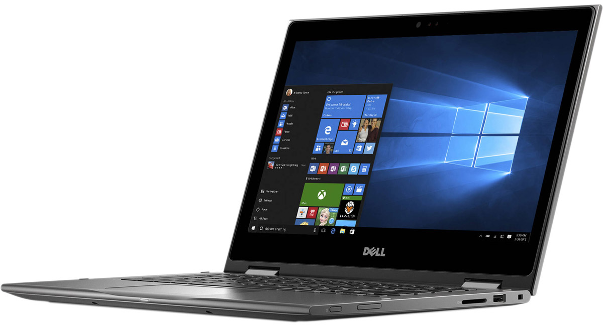 Dell Inspiron 5378-0018, Grey5378-0018 Dell Inspiron 5378-0018, Grey5378-0018Ноутбук «2 в 1» Dell Inspiron 5378 выполнен в привлекательном дизайне и оснащается сенсорным дисплеем формата Full HD (1920 x 1080 точек) с широкими углами обзора. Ноутбук обеспечивает широкую функциональность и удобные опции.Возможность поворота на 360 градусов позволяет использовать ноутбук в четырех режимах. Это режим ноутбука для работы с документами, режим презентации для выступлений перед аудиторией, режим стенда для потоковой передачи фильмов и режим планшета для общения в социальных сетях.Инфракрасная камера с поддержкой технологии Windows Hello позволяет отказаться от пароля и входить в свою учетную запись посредством распознавания лица пользователя, а клавиатура с подсветкой позволяет комфортно работать в условиях недостаточной освещенности.ПО для управления звуком Waves MaxxAudio Pro повышает качество воспроизведения мультимедиа, а беспроводное соединение стандарта IEEE 802.11ac с большим диапазоном и высоким быстродействием позволяет быстро и удобно просматривать веб-страницы, использовать потоковую передачу контента и общаться по видеочату.Система обладает малым весом (около 1,71 кг) и компактными размерами. Это делает устройство идеальным для ежедневных поездок.Точные характеристики зависят от модификации.Ноутбук сертифицирован EAC и имеет русифицированную клавиатуру и Руководство пользователя.
