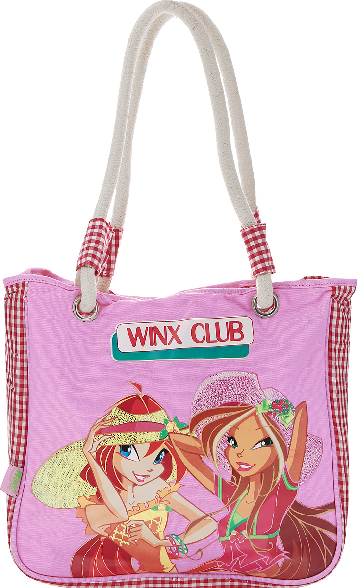 Winx Сумка детская62567 Winx Сумка детская62567Объемная сумка с ручками Winx станет неотъемлемой частью гардероба каждой маленькой леди.С такой сумкой удобно ходить на учебу, прогулку или по магазинам. Данная модель гармонично сочетает в себе стиль и функциональность. У сумки - одно основное вместительное отделение, в котором можно рационально разместить все необходимое. Данную модель можно носить в руках или на плече.Эффектный внешний вид дополняет яркий принт.