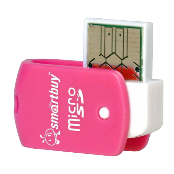 Smartbuy SBR-706-P, Pink картридерSBR-706-P Smartbuy SBR-706-P, Pink картридерSBR-706-PSmartBuy SBR-706 - это картридер для чтения и записи данных на поддерживаемые карты памяти. Устройство дает возможность быстро переносить в память компьютера или записывать на карточку такие объемные данные, как фотографии, музыкальные записи, видеоролики. Модель подключается к USB порту и совместно с картой памяти может использоваться как внешнее хранилище.