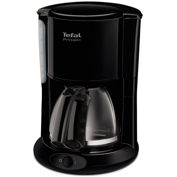 Tefal CM261838 кофеваркаCM261838 Tefal CM261838 кофеваркаCM261838Если вы любите пить горячий свежесваренный кофе, то вам непременно стоит обратить внимание на современную кофеварку Tefal CM261838. Этот прибор обладает мощностью в 1000 Вт, что позволяет ему в считанные мгновения приготовить превосходный кофе.Наслаждайтесь непревзойденным вкусом своего любимого напитка ежедневно! Простое управление управление капельной кофеваркой Tefal не доставит никаких трудностей. Готовый кофе поступает в специальную емкость, объем которого достигает 1,25 литра. Поэтому кофеварку можно использовать даже в большой семье.Tefal CM261838 отличается невероятной легкостью в обслуживании. Она оснащена специальной противокапельной системой, поэтому рабочая поверхность или скатерть на столе всегда будут чистыми. Кроме того, этот прибор обладает наглядным индикатором уровня воды, что позволяет вам контролировать работу прибора. Благодаря своим компактным размерам и черному цвету корпуса, изготовленного из качественных материалов, этот прибор гармонично дополнит интерьер любой современной кухни. Теперь вы сможете наслаждаться своими любимыми напитками в любое время. Ощутите неповторимый вкус и непревзойденное качество кофе с новой кофеваркой от Tefal!
