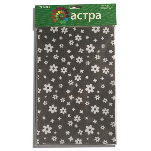 Фетр листовой декоративный Астра Цветочки, цвет: коричневый, 20 х 27 см, 10 шт7714025_YF 690 коричневый Фетр листовой декоративный Астра Цветочки, цвет: коричневый, 20 х 27 см, 10 шт7714025_YF 690 коричневый