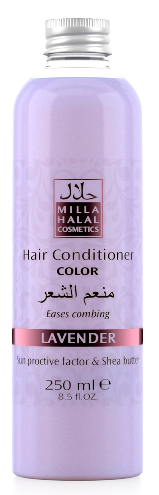 Milla Halal Cosmetics Кондиционер для окрашенных волос с маслом ши (карите) и защитным УФ-фактором MILLA L AVANDER, 250МЛ10983 Milla Halal Cosmetics Кондиционер для окрашенных волос с маслом ши (карите) и защитным УФ-фактором MILLA L AVANDER, 250МЛ10983100% натуральный продукт. Кондиционер для окрашенных волос с маслом Ши (Карите) и эфирным маслом Лаванды узколистной (Английской) превосходно питает и защищает тон окрашенных волос. Солнцезащитный компонент, присутствующий в масле ши, защищает волосы от негативного воздействия окружающей среды. Кондиционер не утяжеляет волосы и значительно облегчает их расчесывание.
