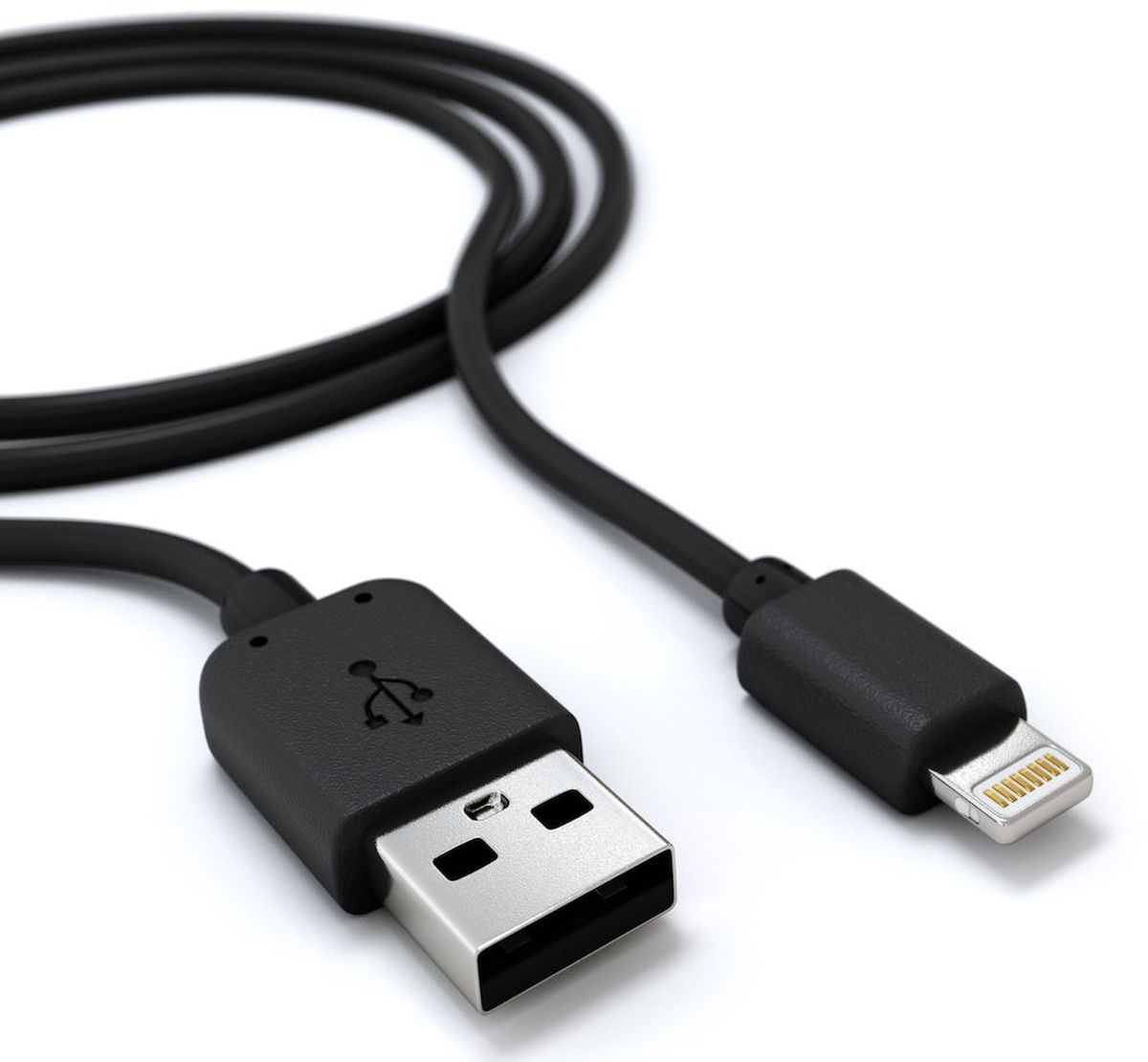 Red Line кабель USB-8-pin для Apple, Black (2 м)