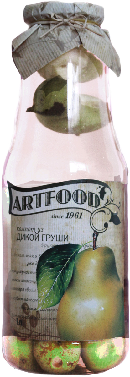 Artfood компот из дикой груши, 1 л13001110200002 Artfood компот из дикой груши, 1 л13001110200002Компот обладает множеством полезных свойств в сравнении с другими жидкостями. В отличие от воды в нём содержатся витамины. От соков компот отличается тем, что не содержит такого обильного количества кислот, которые могут негативно повлиять на желудок