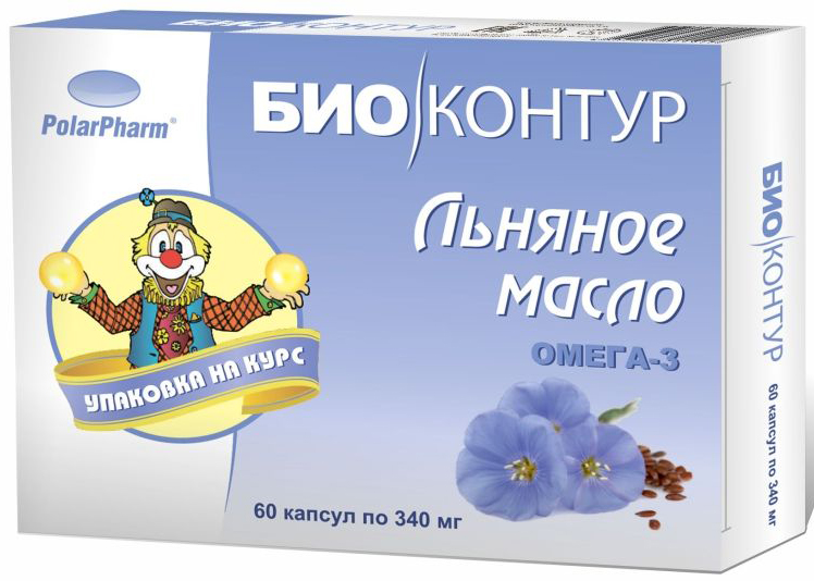 Льняное масло БиоКонтур, в капсулах 340 мг, №604607097011917 Льняное масло БиоКонтур, в капсулах 340 мг, №604607097011917Льняное масло БиоКонтур в капсулах 340 мг №60 оказывает положительное влияние на сердечно-сосудистую систему способствует нормализации работы клеток мозга благотворно влияет на нервную систему Состав: масло льна, оболочка (желатин, глицерин (пластификатор), вода), витамин Е.Товар не является лекарственным средством.Могут быть противопоказания и следует предварительно проконсультироваться со специалистом.